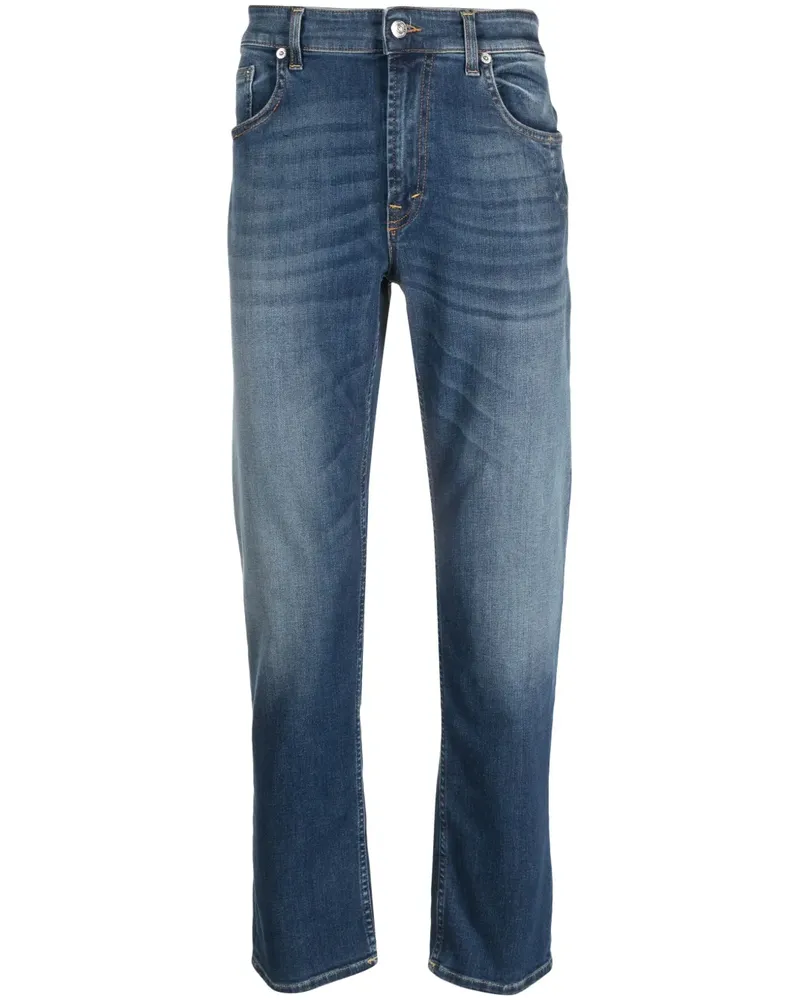 Department 5 Halbhohe Corkey Slim-Fit-Jeans - Blau Blau