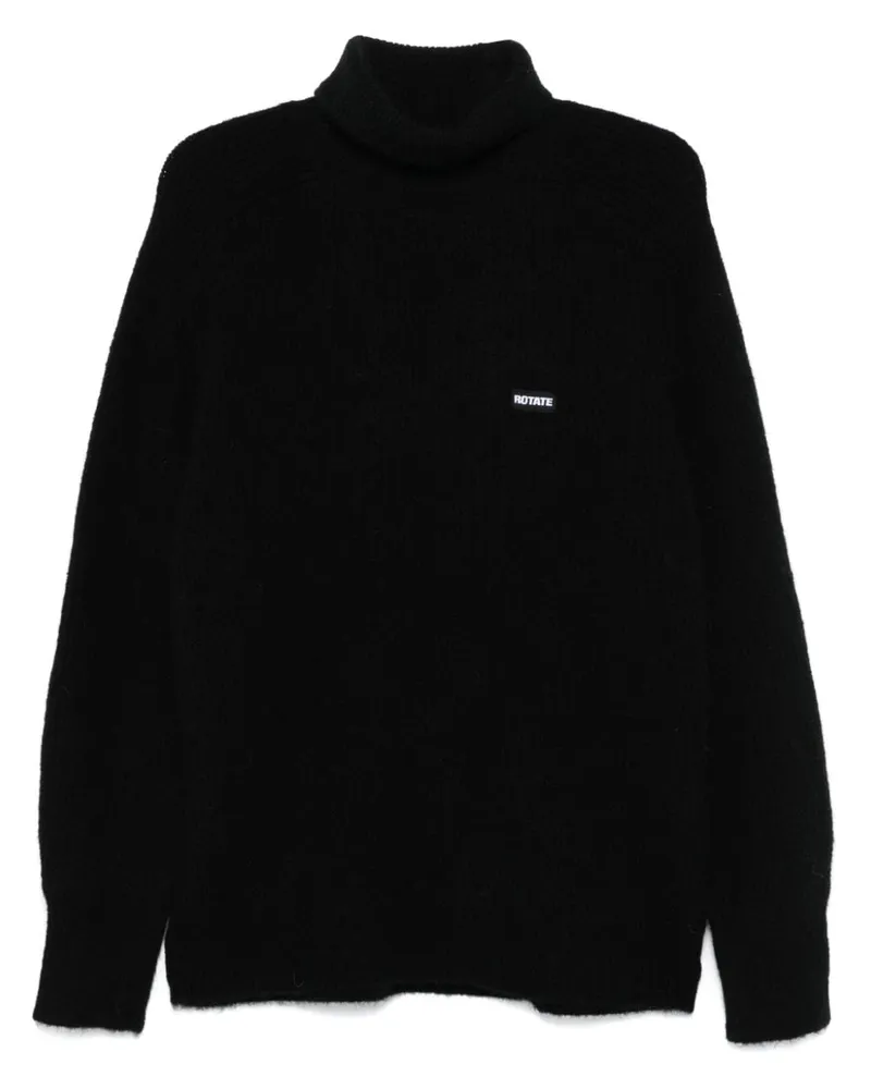 ROTATE Birger Christensen Pullover mit Rollkragen - Schwarz Schwarz