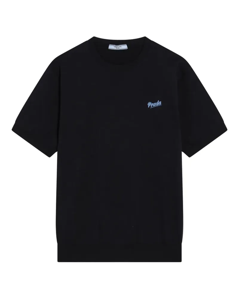 Prada silk crew-neck sweater - Schwarz Schwarz
