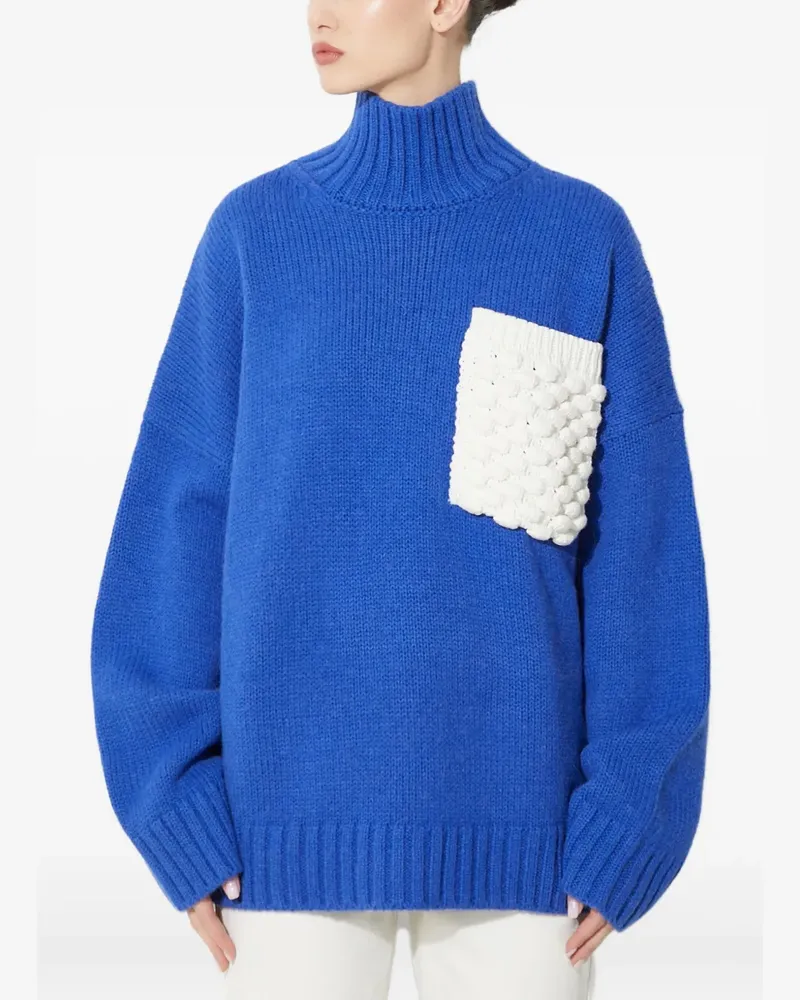 J.W.Anderson pocket turtleneck sweater - Blau Blau