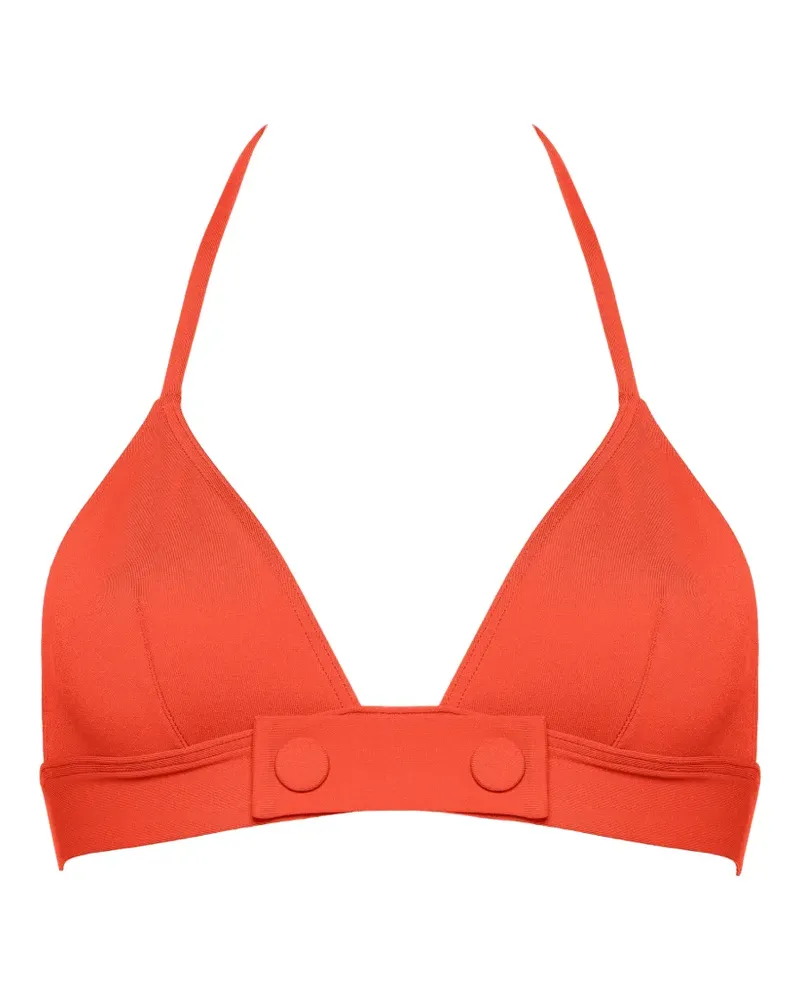 Eres Triangel-Bikinioberteil mit Knopfdetail - Orange Orange