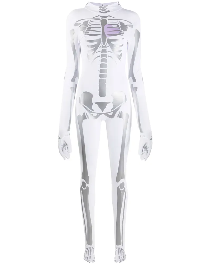 Natasha Zinko Skeleton' Playsuit - Weiß Weiß