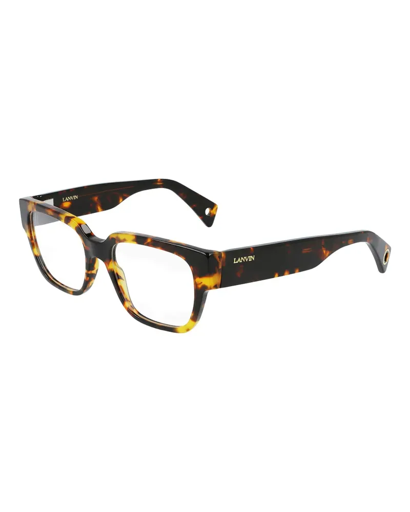 Lanvin Brille mit eckigem Gestell - Braun Braun