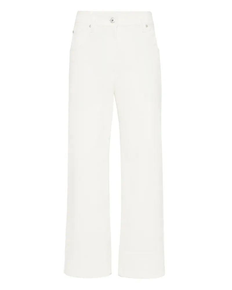 Brunello Cucinelli Hose aus Baumwolle - Weiß Weiß
