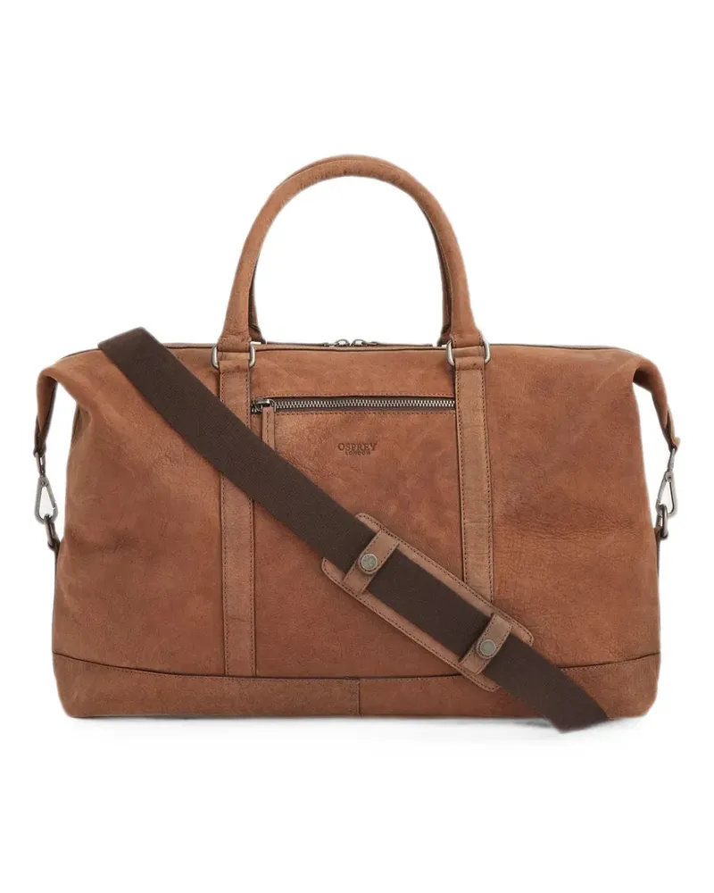 Osprey Clayton leather holdall bag - Braun Braun