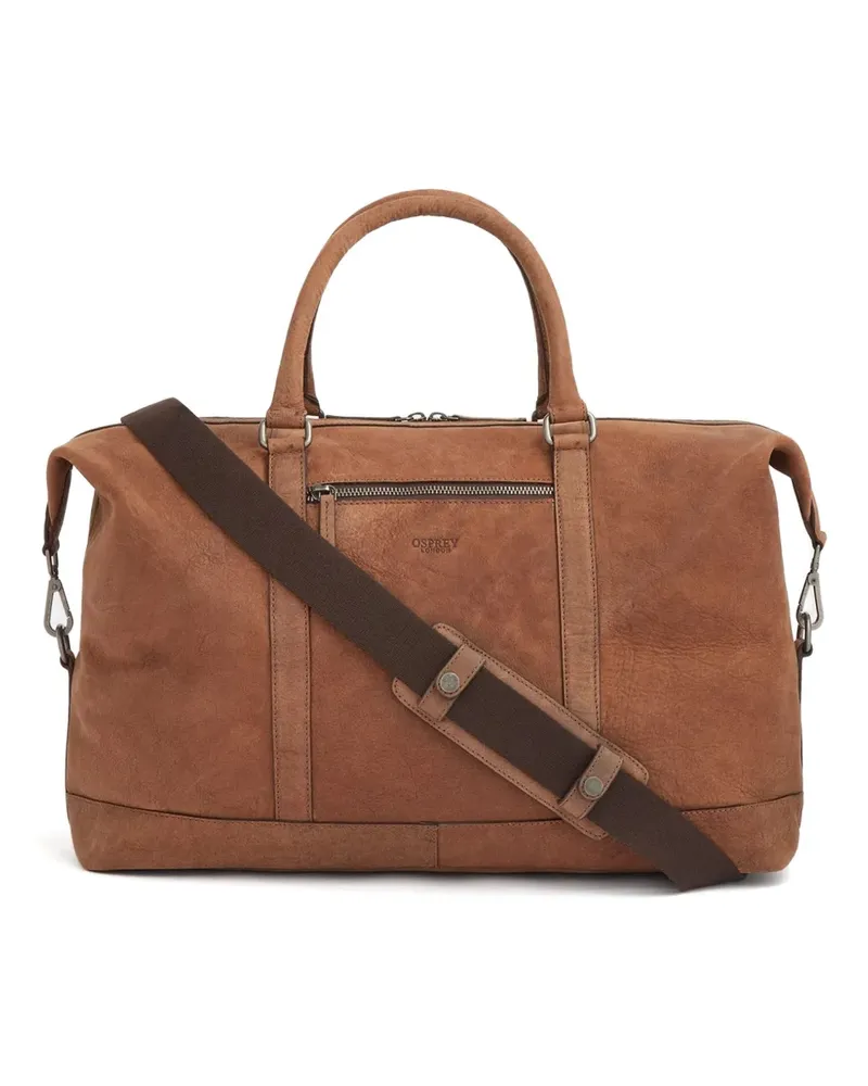 Osprey Clayton leather holdall bag - Braun Braun