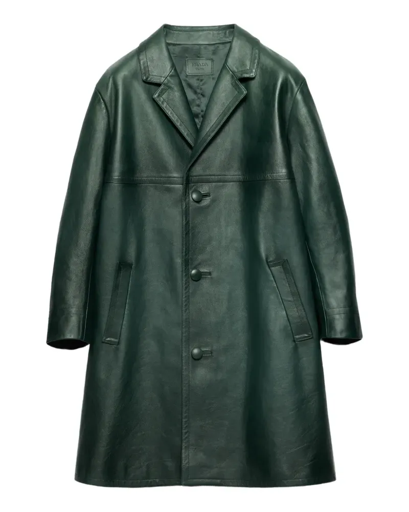 Prada leather coat - Grün Grün