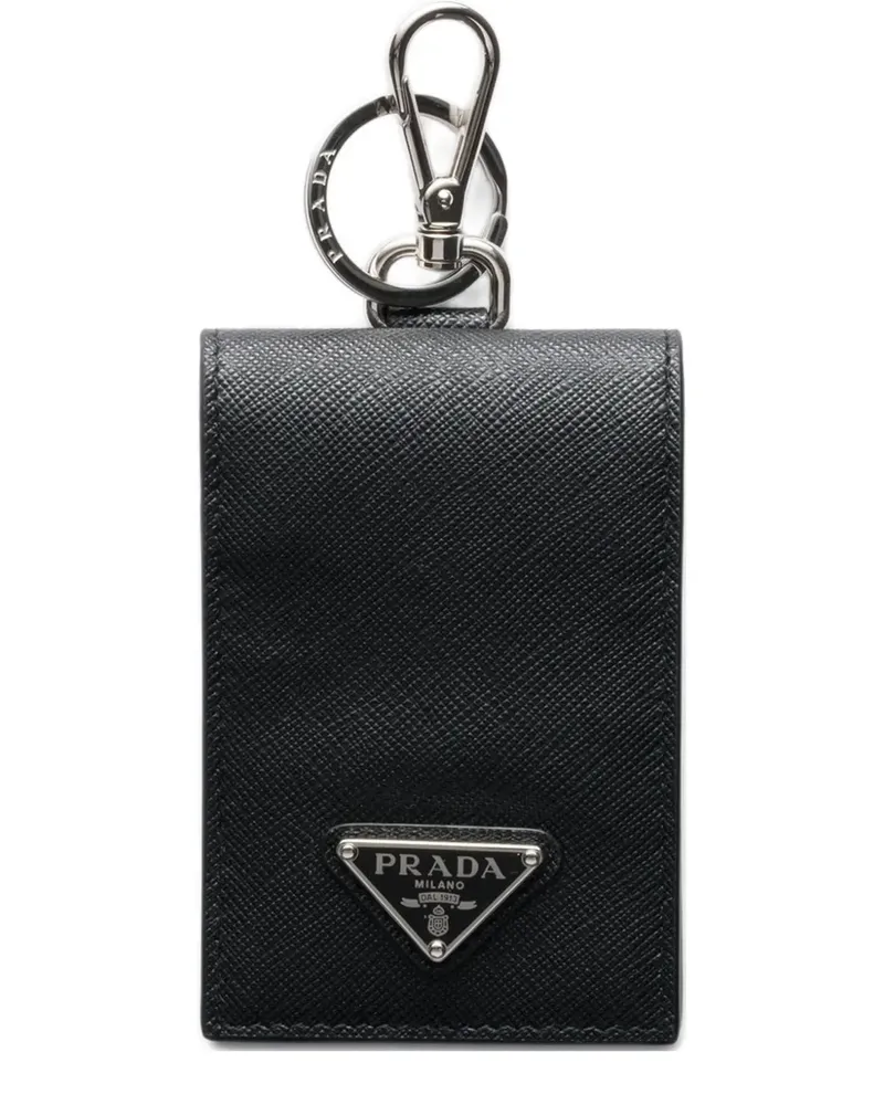 Prada Kartenetui mit Logo - Schwarz Schwarz