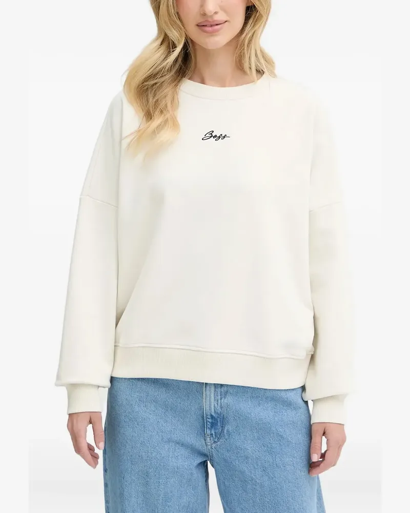 HUGO BOSS Sweatshirt mit Stickerei - Nude Nude