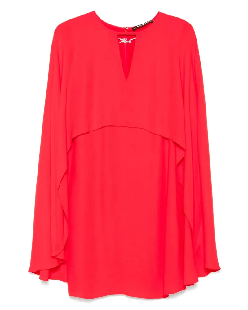 Karl Lagerfeld Minikleid mit Cape - Rot Rot