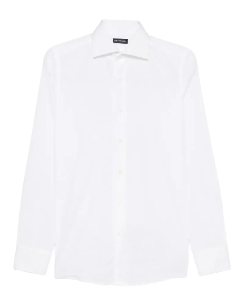 Carlo Pignatelli spread-collar long-sleeve shirt - Weiß Weiß