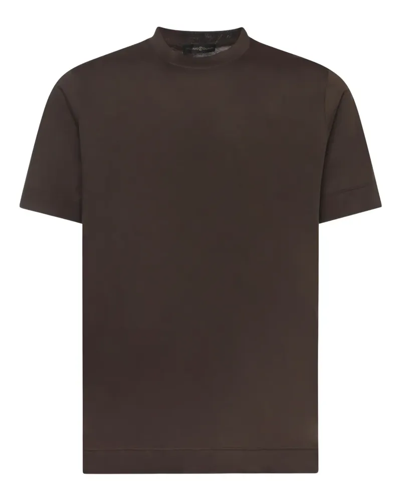 Giuliano Galiano Rundhals-T-Shirt - Braun Braun
