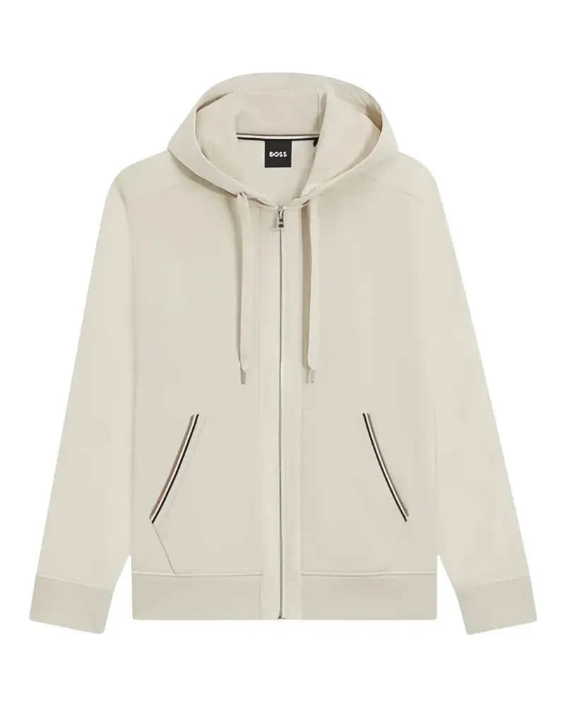 HUGO BOSS C-Spence zip hooded sweatshirt - Weiß Weiß