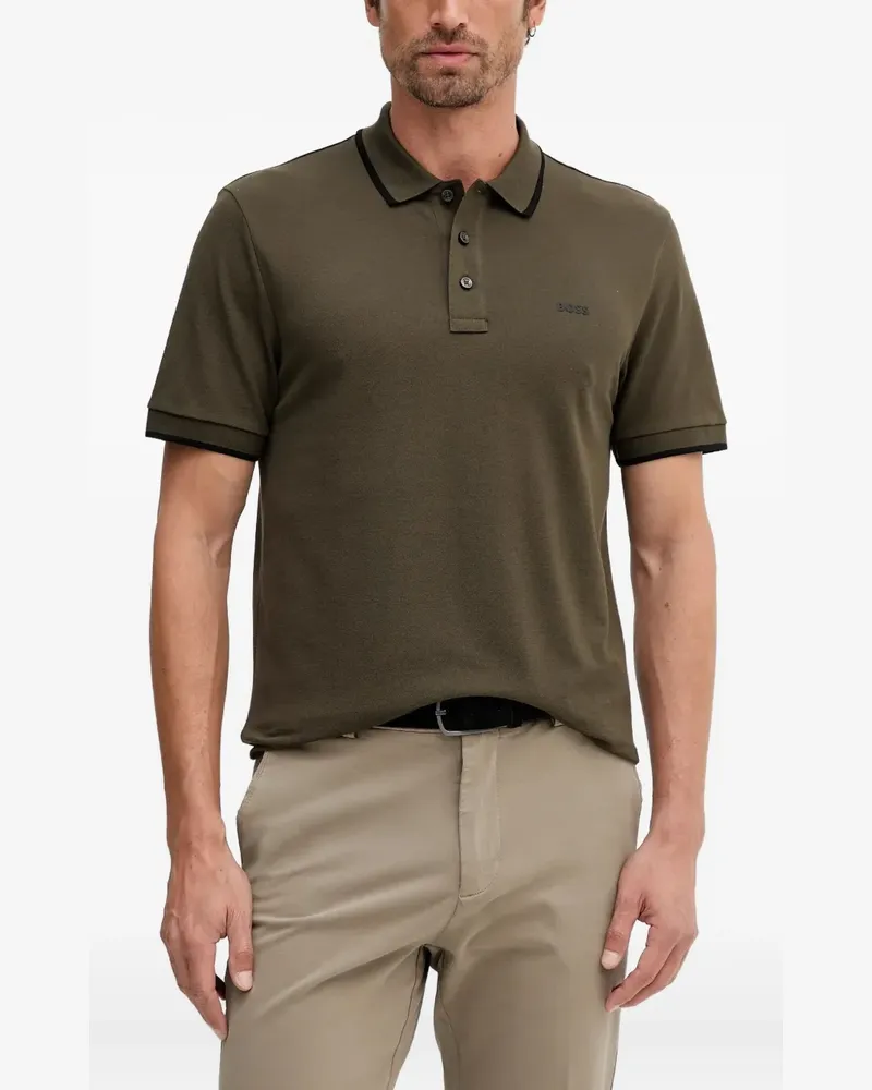 HUGO BOSS Poloshirt mit Knopfverschluss - Grün Grün