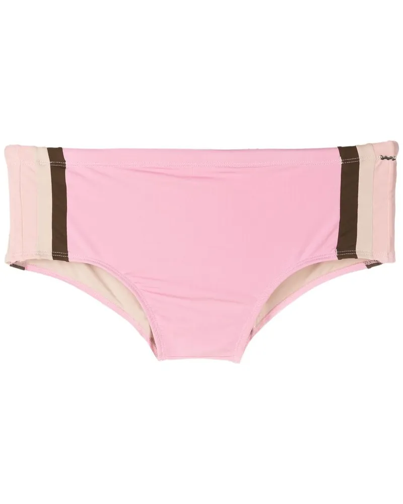 Amir Slama Badehose mit seitlichen Streifen - Rosa Rosa
