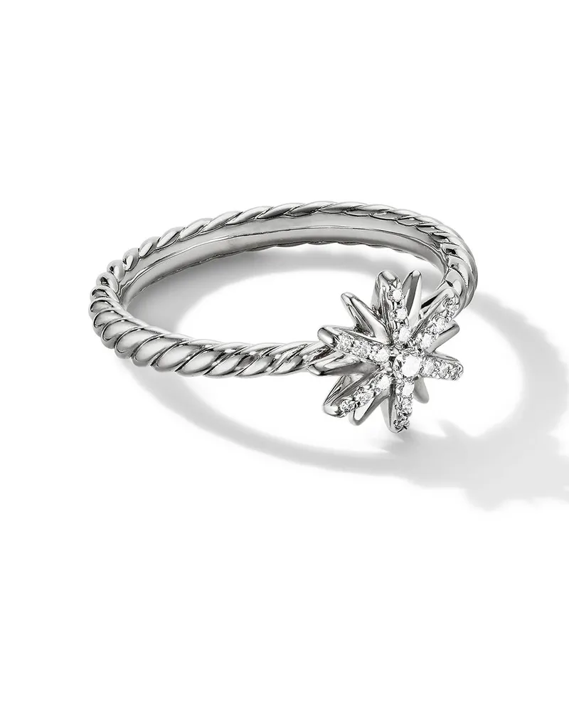 David Yurman Petite Starburst Ring aus Sterlingsilber 10mm Silber