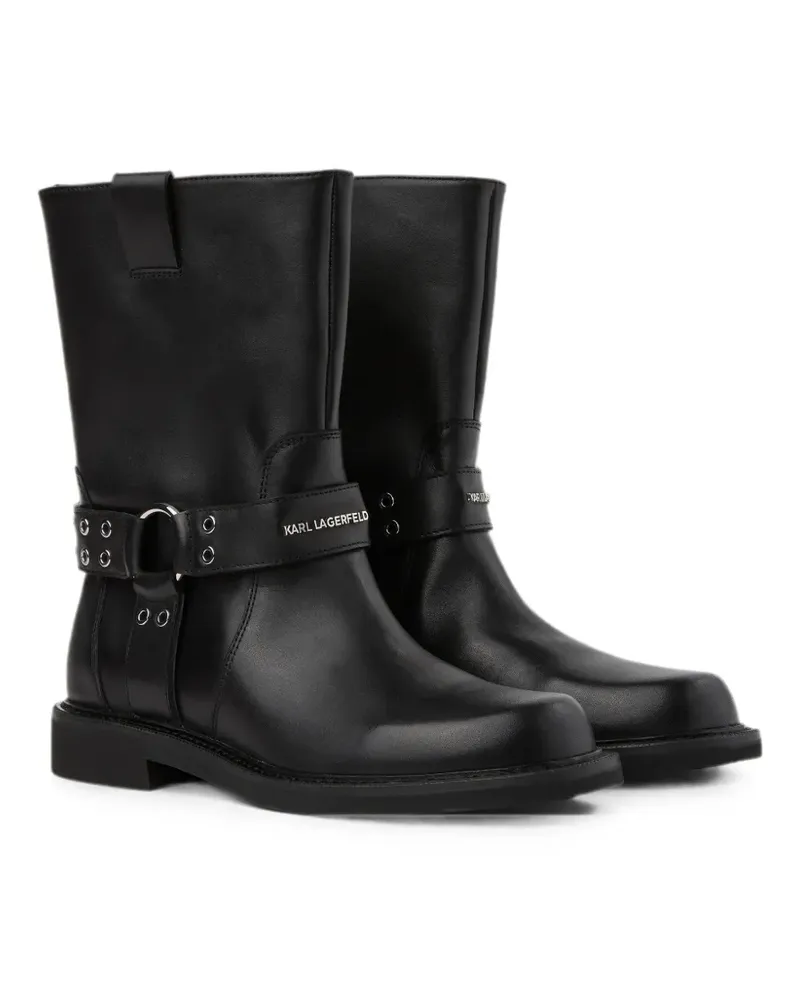 Karl Lagerfeld Sadie Stiefel mit Nieten - Schwarz Schwarz