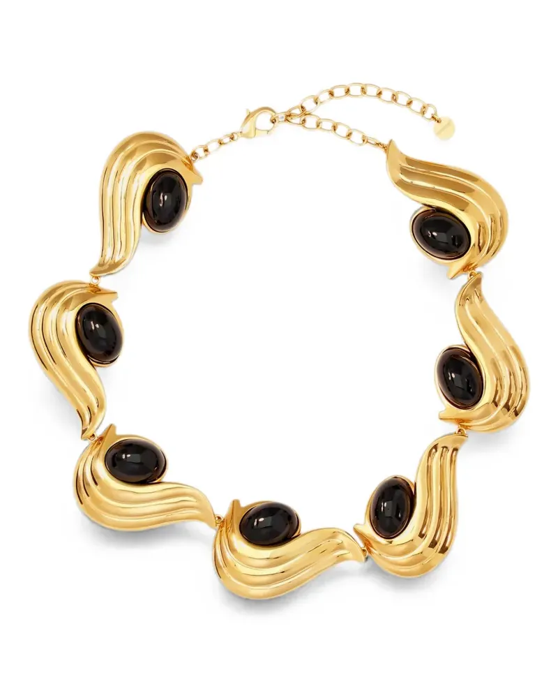 Ferragamo Halskette mit Schmucksteinen - Gold Gold