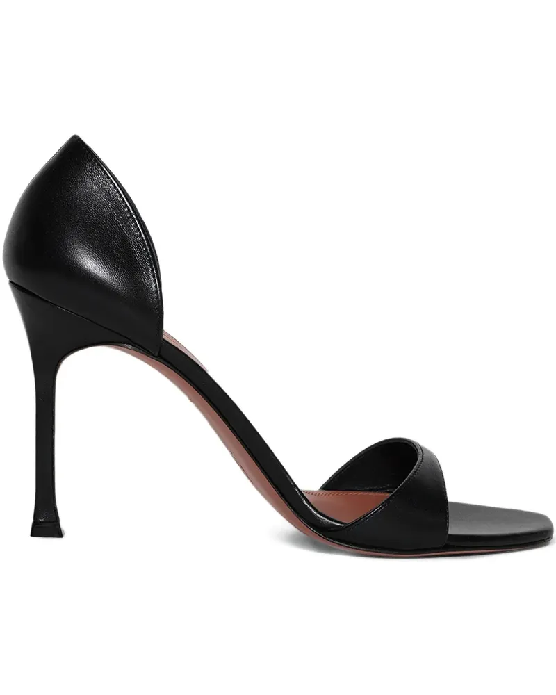 Amina Muaddi Agnese Sandalen 95mm - Schwarz Schwarz