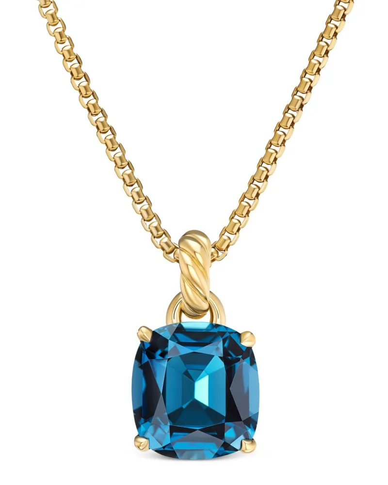 David Yurman 18kt Marbella Gelbgoldanhänger mit Topas (12mm Gold