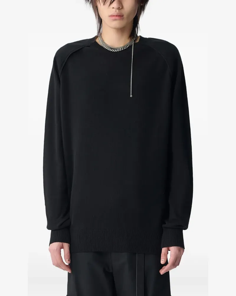 Ann Demeulemeester Gestrickter Pullover - Schwarz Schwarz