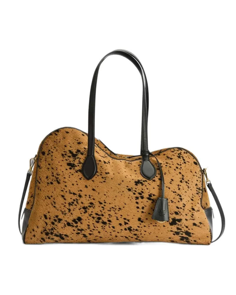 ATP Atelier Meda animal-print shoulder bag - Braun Braun