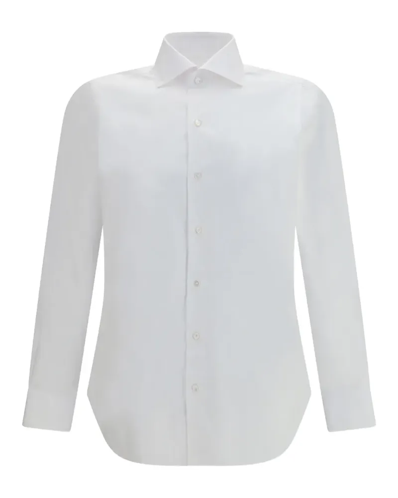 Finamore 1925 long-sleeve tailored shirt - Weiß Weiß