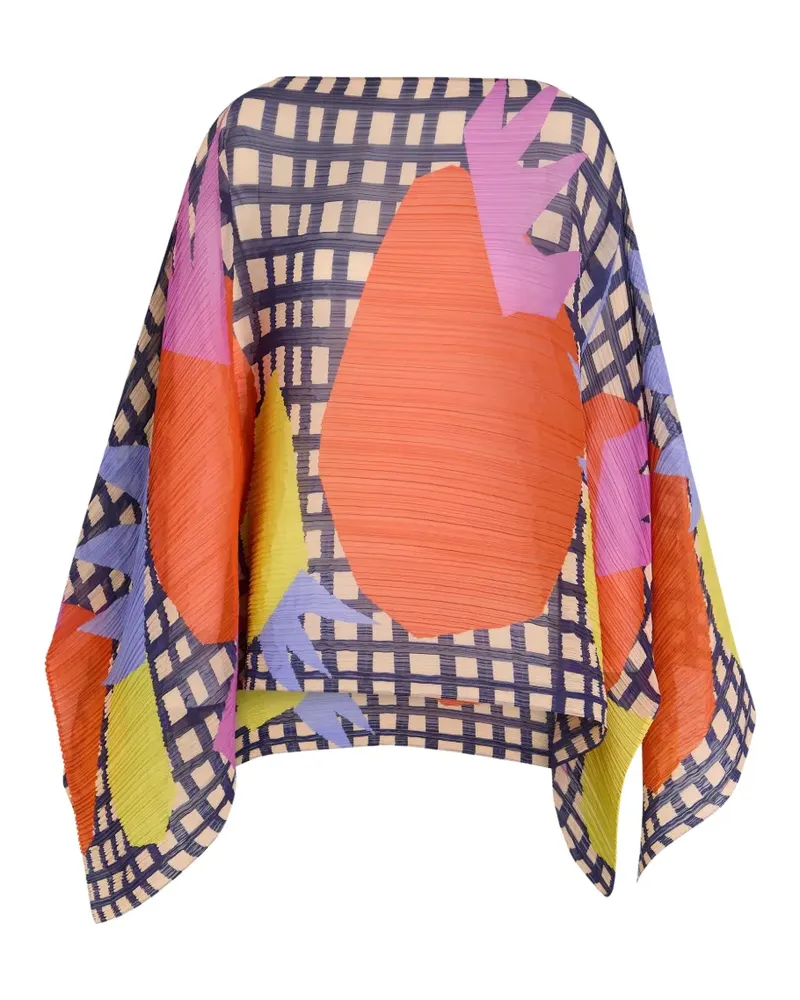 Issey Miyake Market Madame-T Schal mit abstraktem Print - Nude Nude