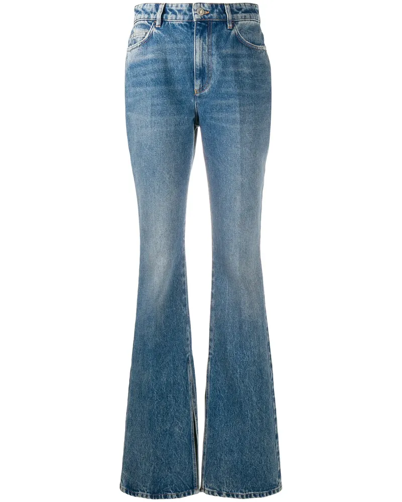 ATTICO Bootcut-Jeans mit hohem Bund - Blau Blau