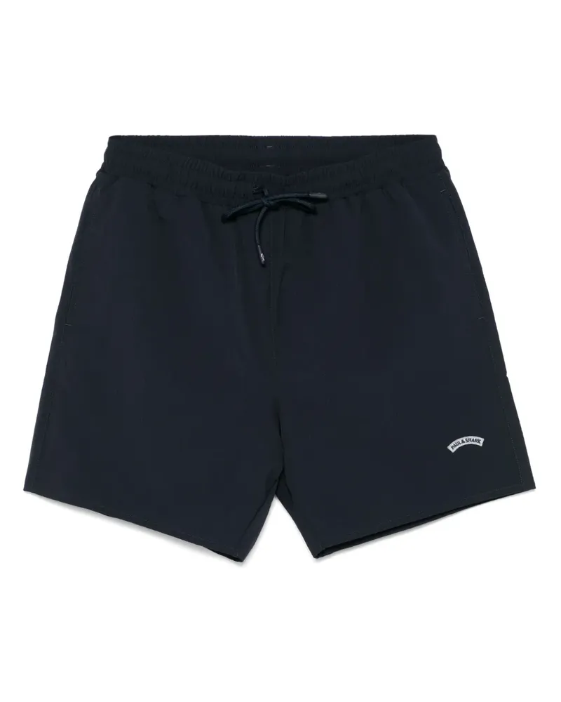 Paul & Shark Badeshorts mit Moon-Patch - Blau Blau