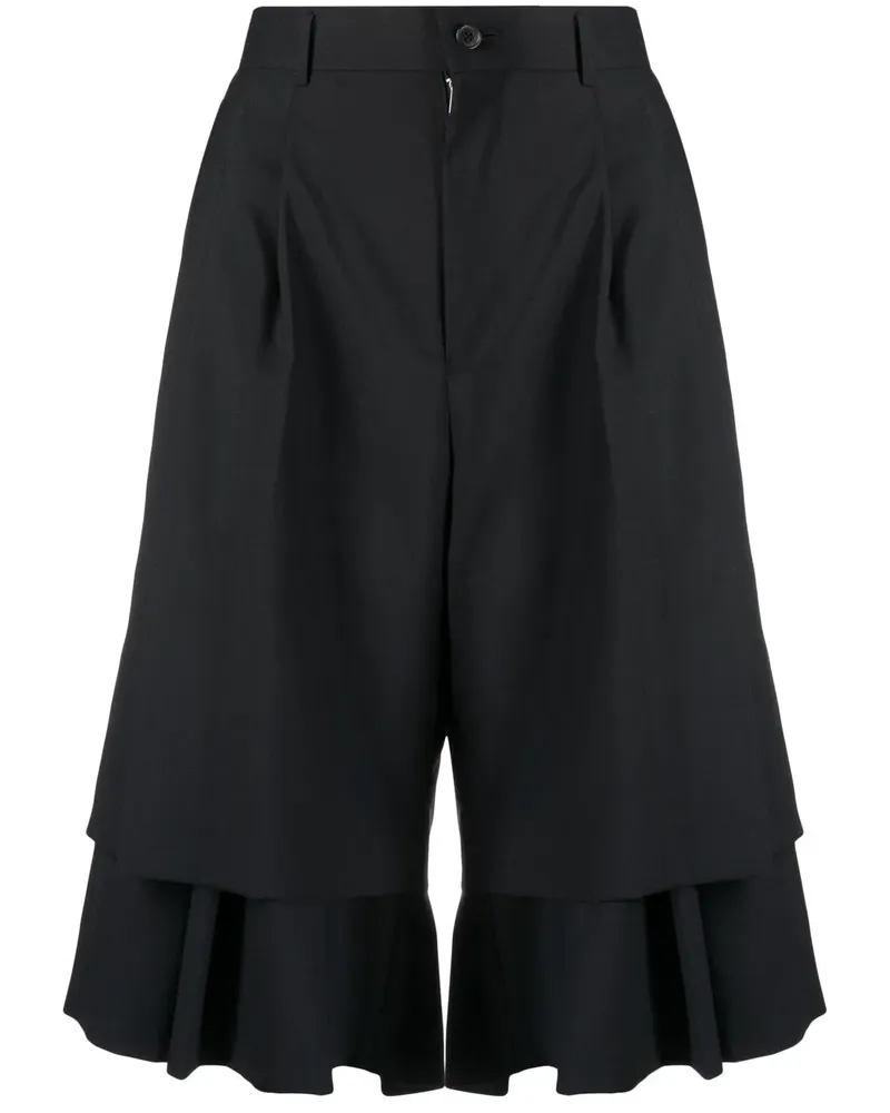 Noir Kei Ninomiya Gerüschte Culottes - Schwarz Schwarz