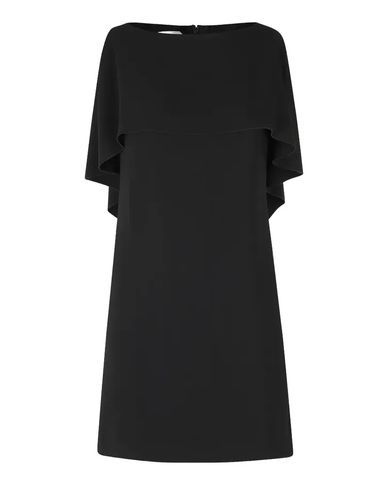 Alberta Ferretti Kleid im Cape-Stil - Schwarz Schwarz