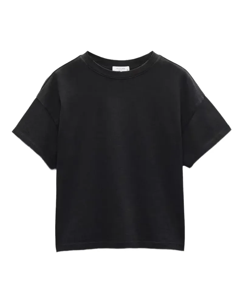 Rag & Bone Kastiges Kelly T-Shirt - Schwarz Schwarz