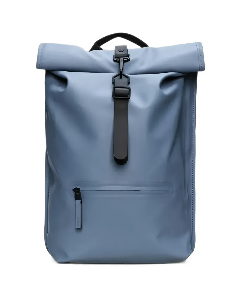 RAINS Rucksack mit Rolltop-Öffnung - Blau Blau