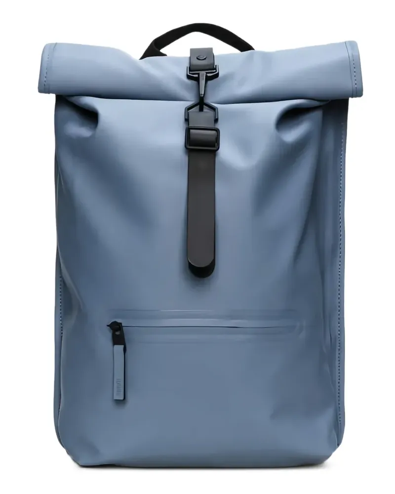 RAINS Rucksack mit Rolltop-Öffnung - Blau Blau