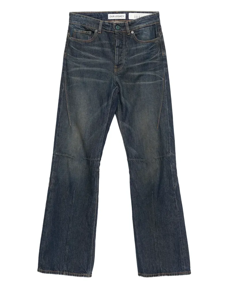 Our Legacy Moto Cut Jeans - Blau Blau