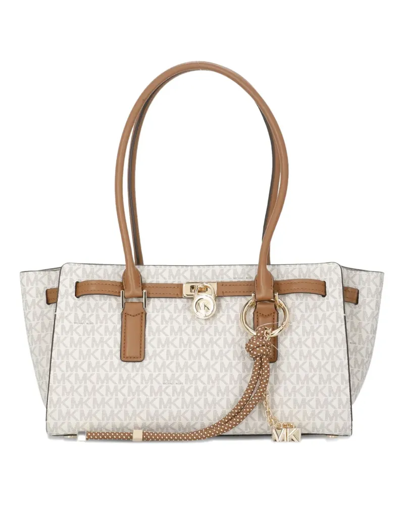 Michael Kors Kleine Hamilton Moderne Schultertasche - Weiß Weiß