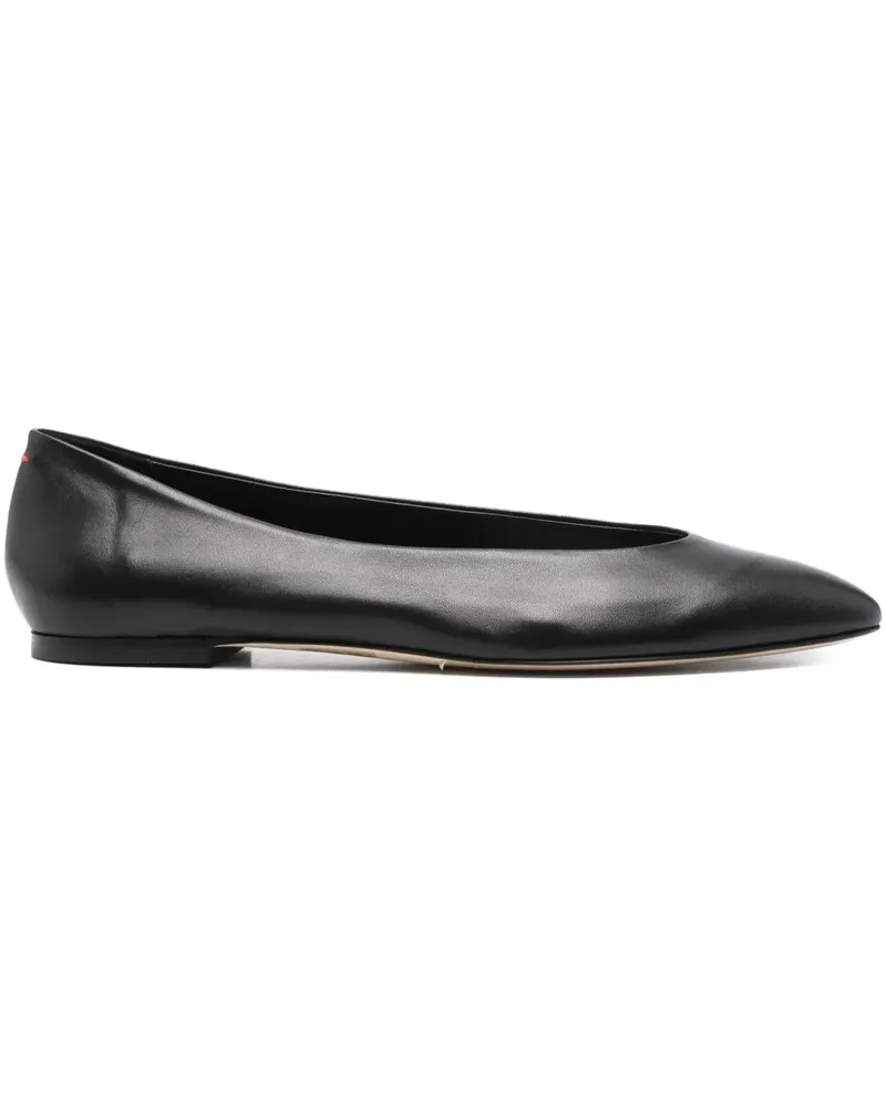 aeyde Flache Ellie Pumps - Schwarz Schwarz