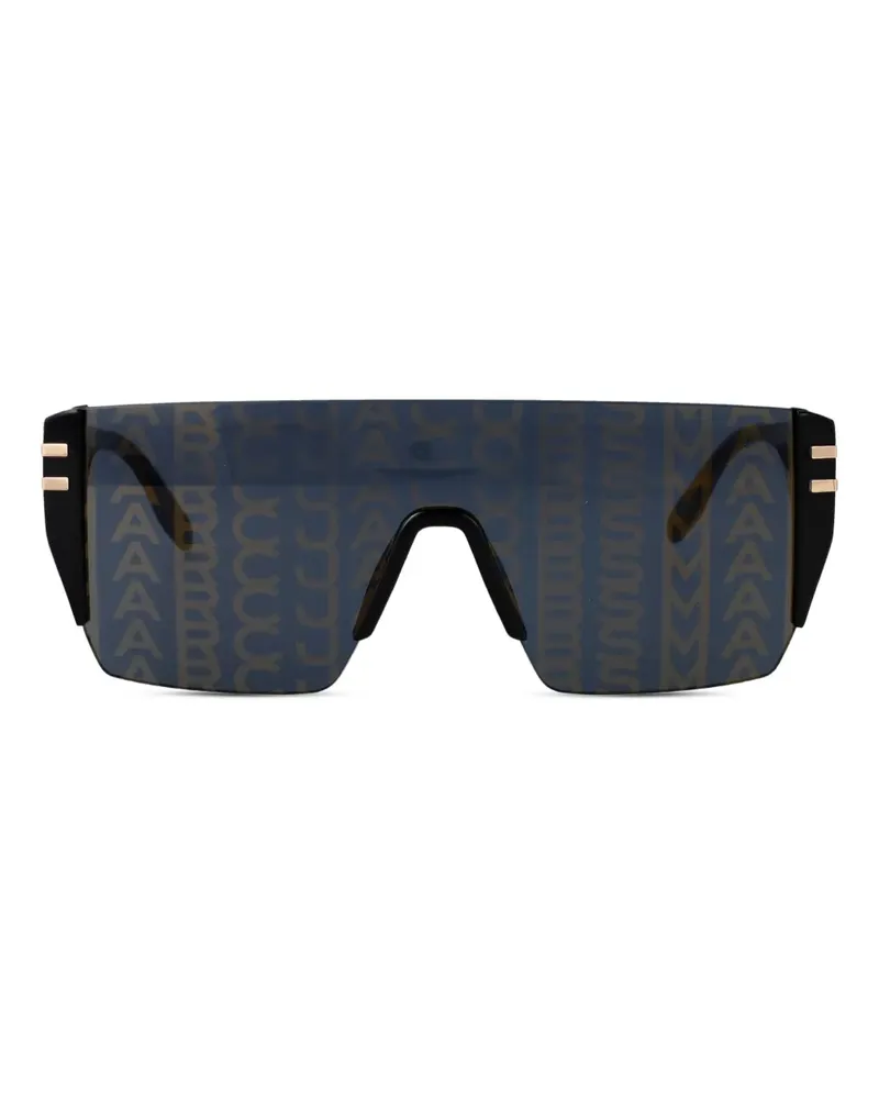 Marc Jacobs Sonnenbrille mit Oversized-Gestell - Schwarz Schwarz