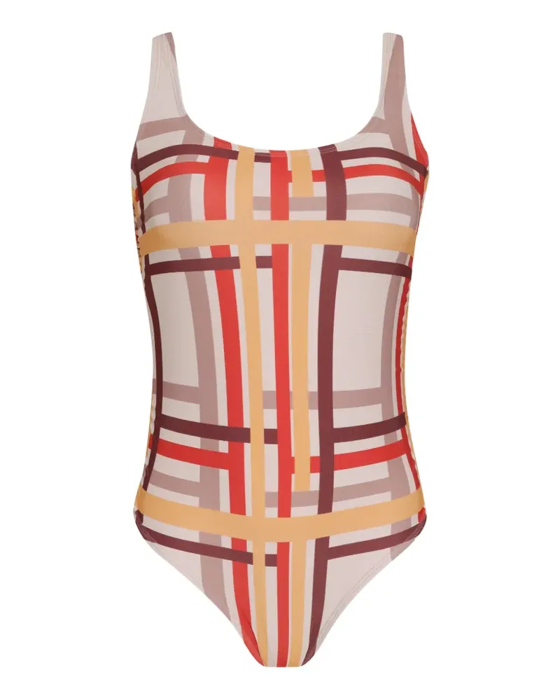 Amir Slama checked swimsuit - Nude Nude