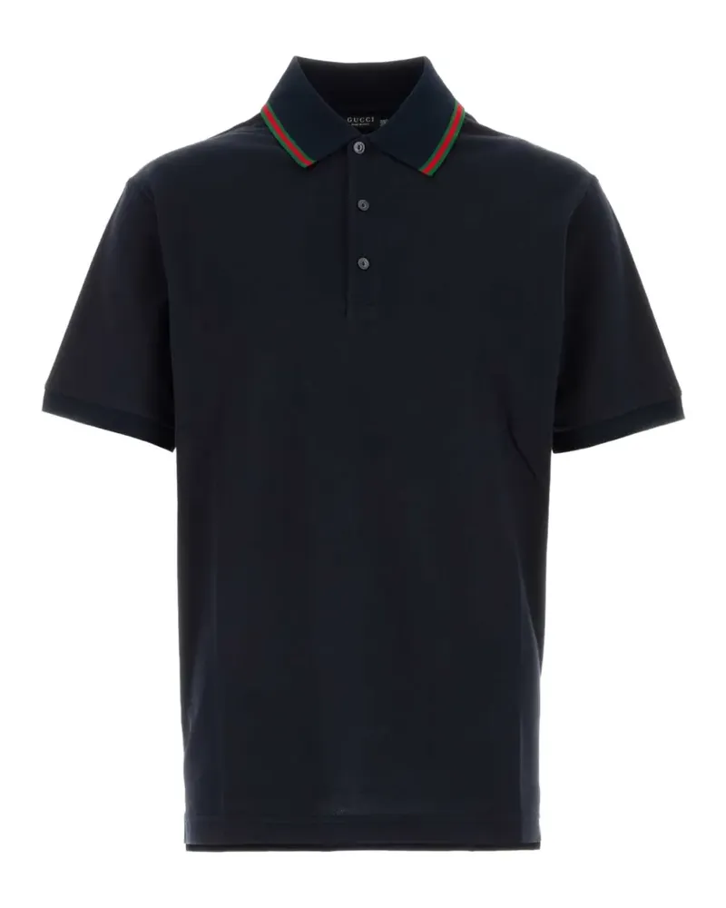 Gucci Web-stripe polo shirt - Blau Blau