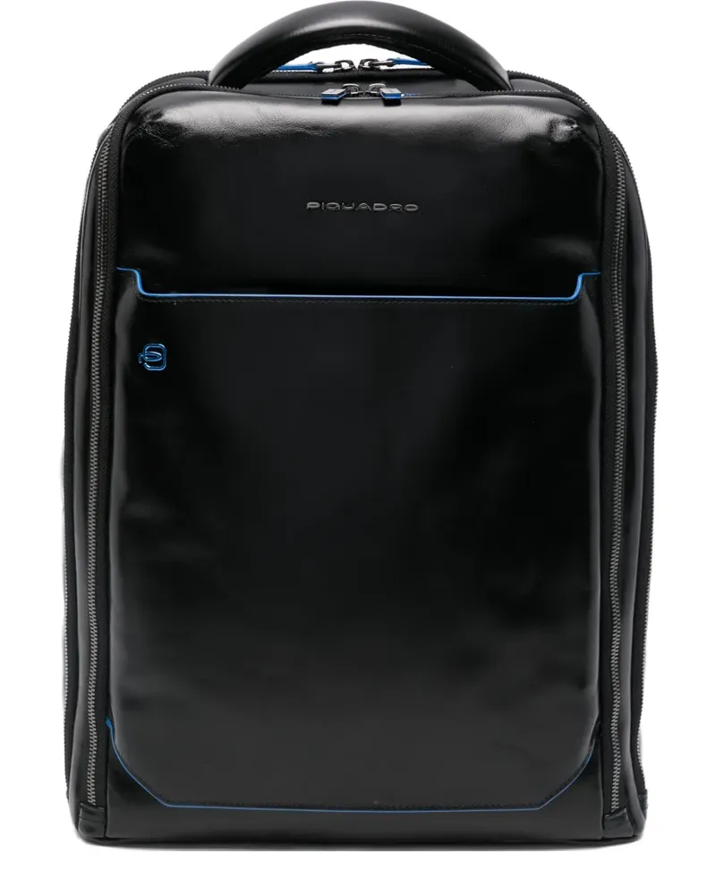 Piquadro Wasserfester Rucksack - Schwarz Schwarz