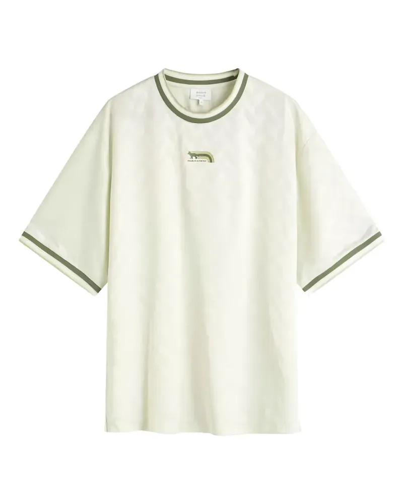 Kitsuné T-Shirt mit Logo-Detail - Nude Nude