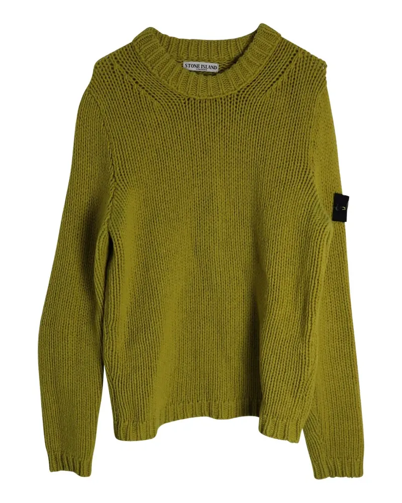 Stone Island chunky-knit crew-neck sweater - Gelb Gelb
