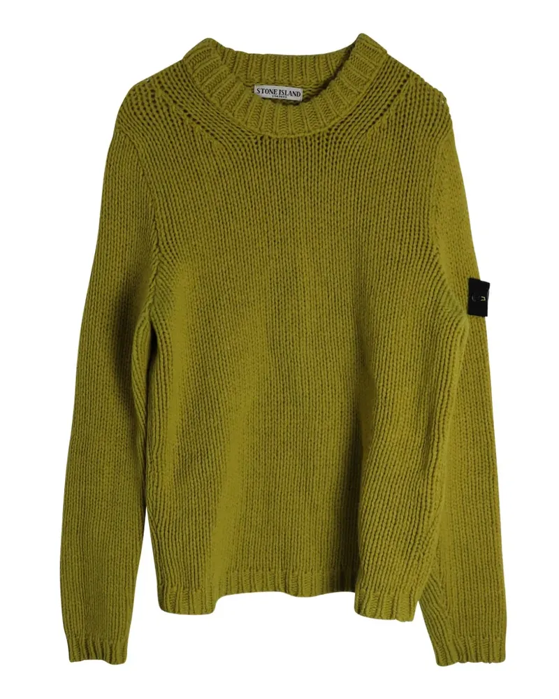 Stone Island Grob gestrickter Pullover - Gelb Gelb