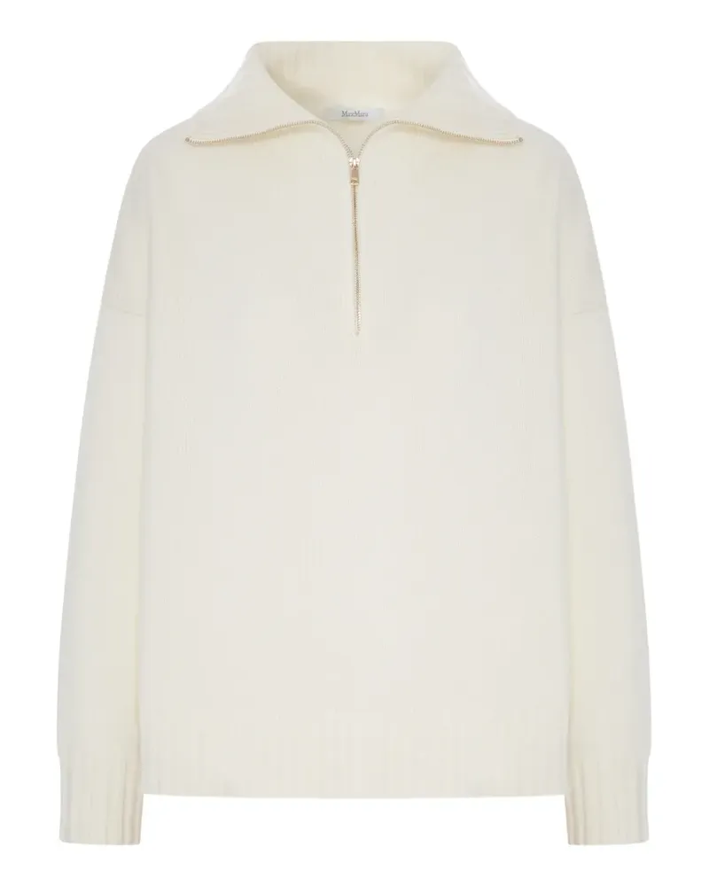Max Mara Strickpullover mit Reißverschluss - Nude Nude