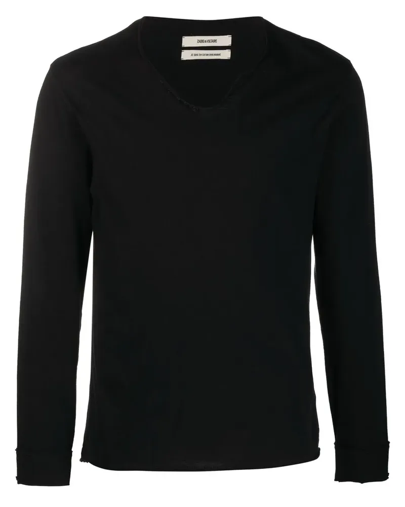 Zadig & Voltaire Monastir Langarmshirt - Schwarz Schwarz