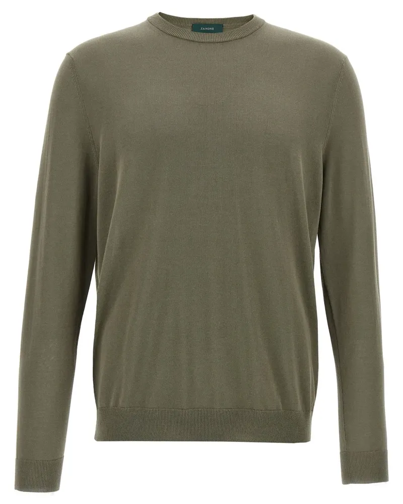 Zanone Pullover aus Baumwolle - Grün Grün