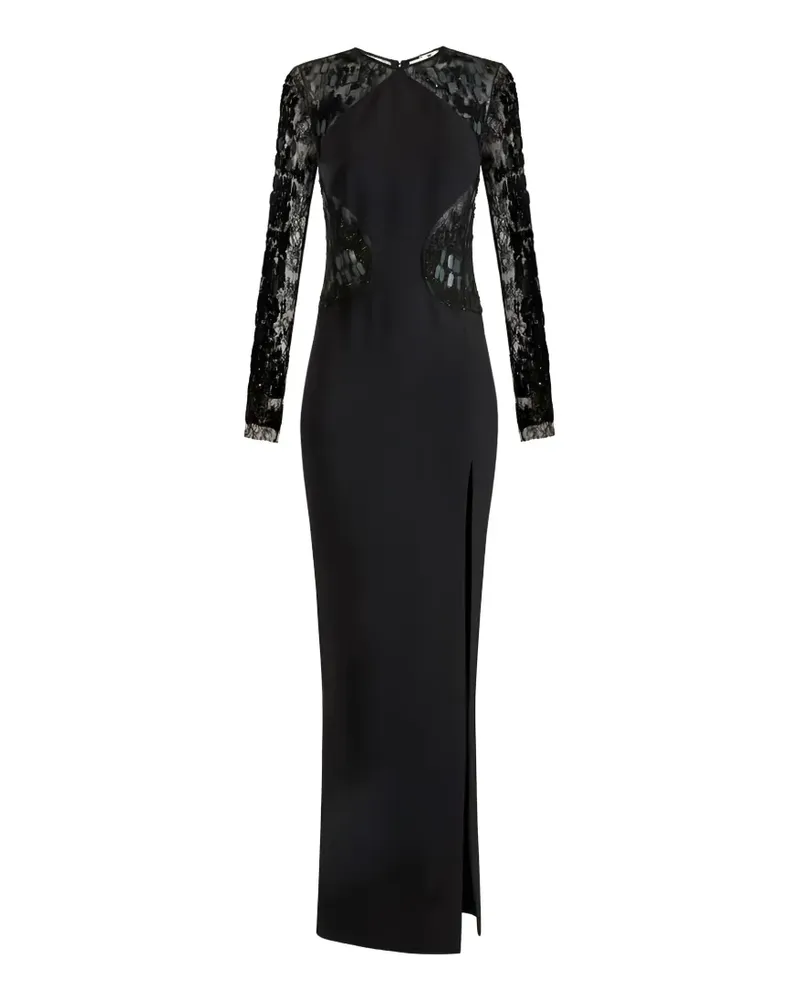 Elisabetta Franchi lace sequin-embellished maxi dress - Schwarz Schwarz