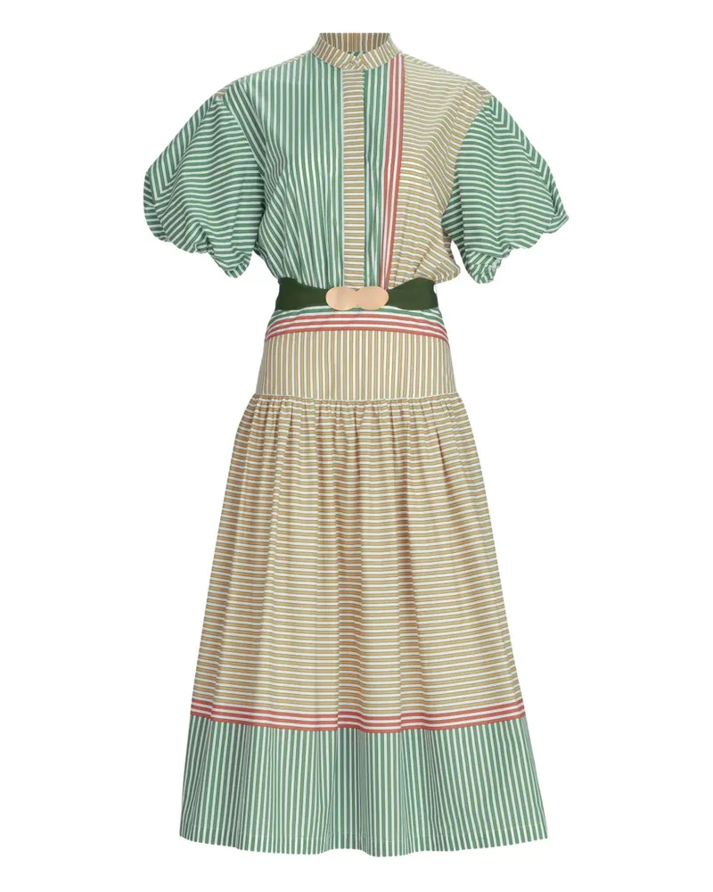Silvia Tcherassi Kleid mit Puffärmeln - Gelb Gelb